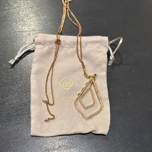 Kendra Scott Simon Long Pendant Necklace in Rose Gold